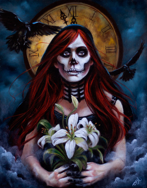 #14 LA MUERTE / Almost Midnight (Death) by artist Catherine Bursill Moore