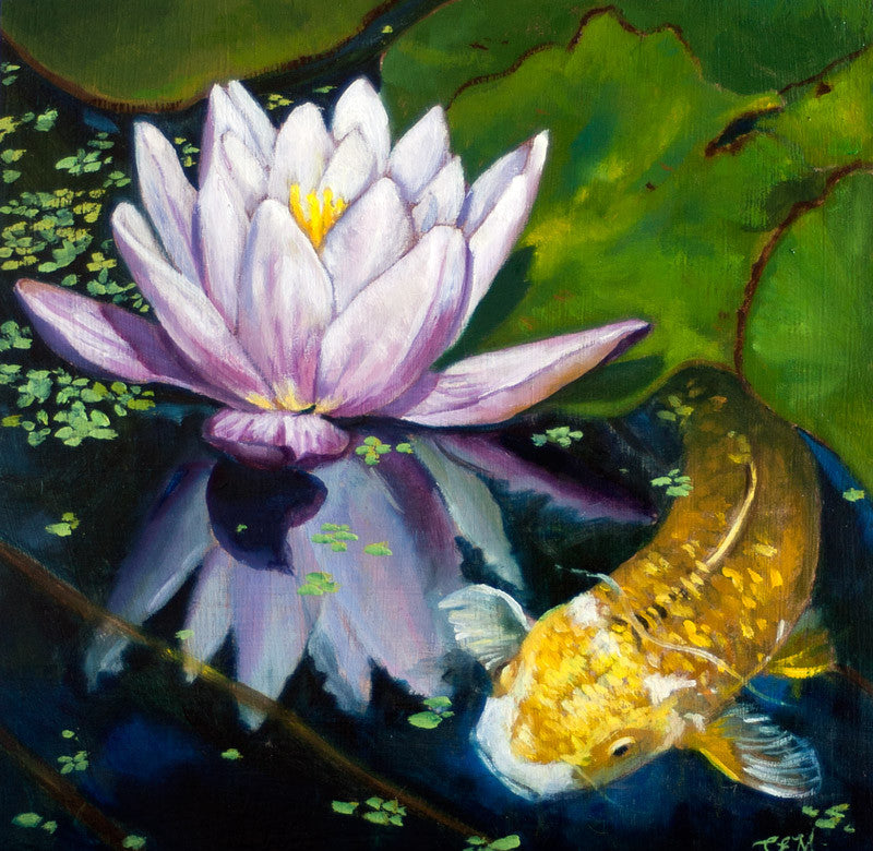 At the Pond by artist Catherine Bursill Moore