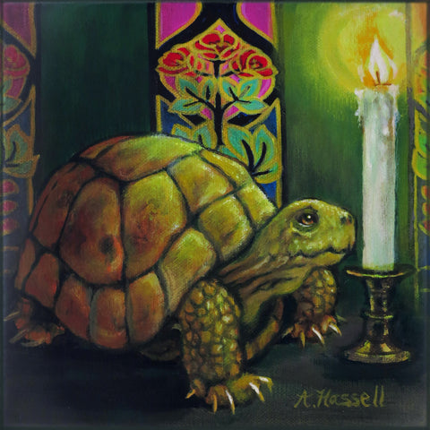 CANDLELIGHT TURTLE by artist Annette Hassell
