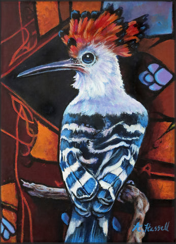 CROWNED BIRD #2 by artist Annette Hassell