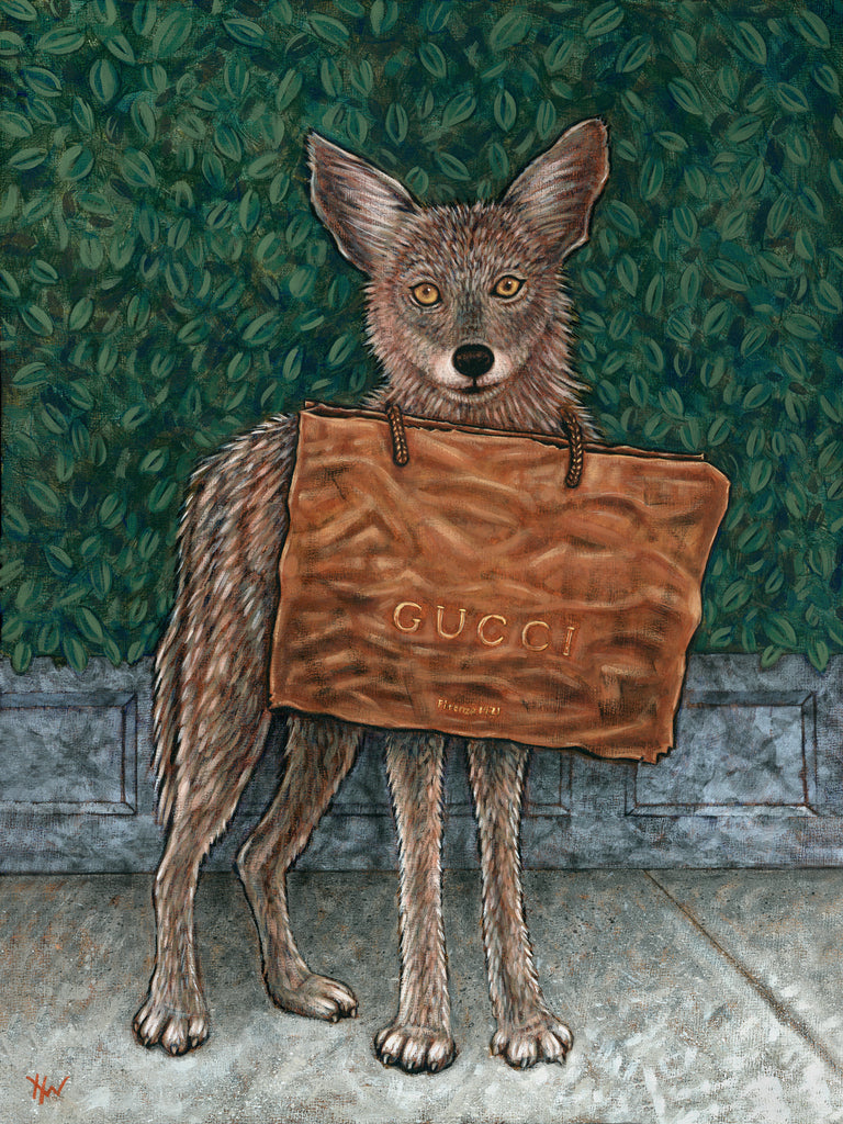 Gucci Coyote by artist Holly Wood