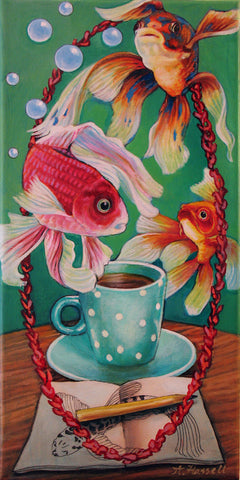 Flight of Fancy Fish by artist Annette Hassell