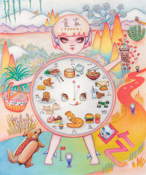 FOOD O'CLOCK by artist China Cat 663