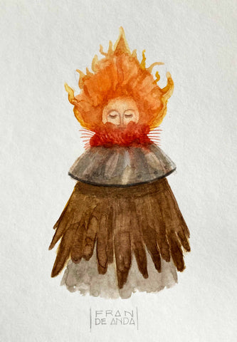 THE MAGICIAN OF INNER FIRE by artist Fran De Anda