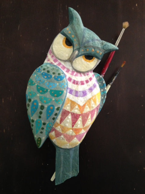 OWL ARTIST (Color Choices) by artist Ulla Anobile