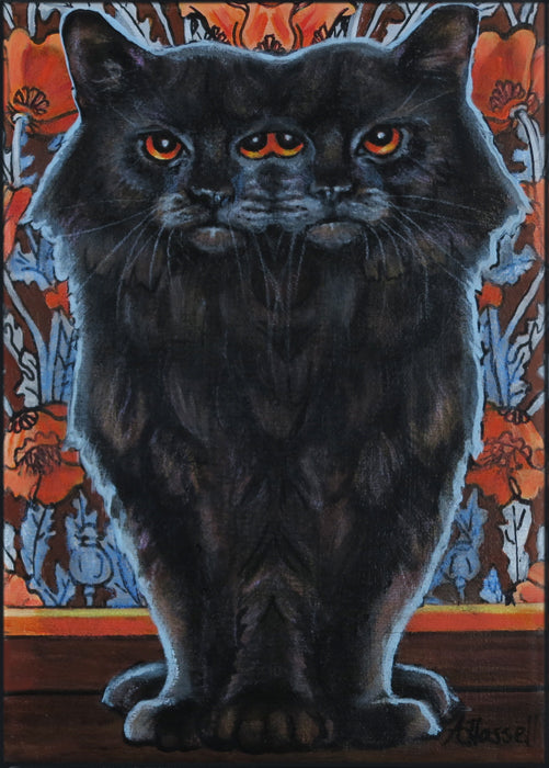 FUNHOUSE MIRROR CAT by artist Annette Hassell