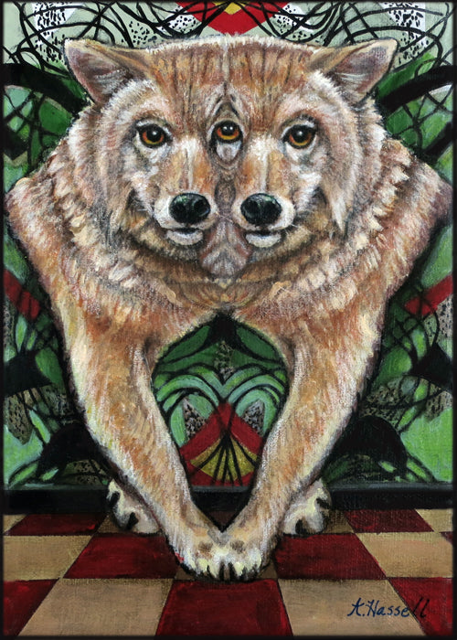 FUNHOUSE MIRROR COYOTE by artist Annette Hassell