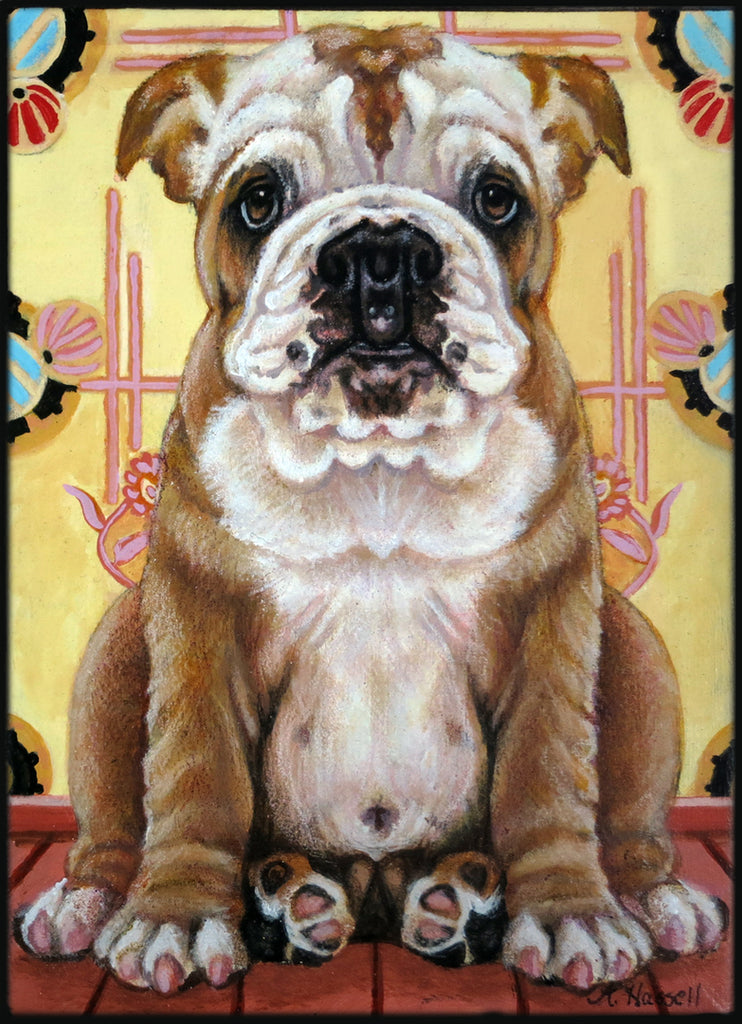 FUNHOUSE MIRROR PUPPY by artist Annette Hassell