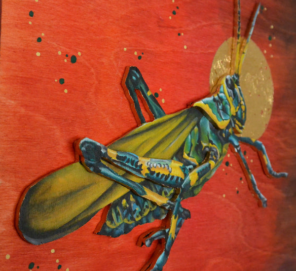 Lubber Grasshopper by artist Sarah Polzin