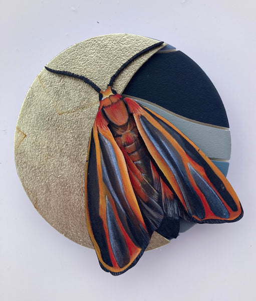 LAST QUARTER MOON & MOTH by artist Sarah Polzin