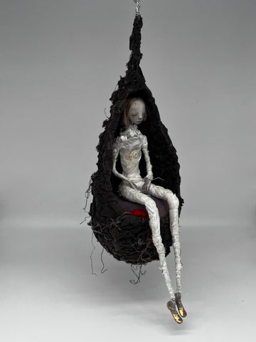 GIRL IN A COCOON, HUMAN by artist Francesca Loi