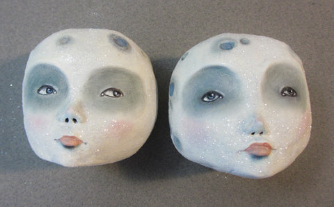 MOON A and B by artist Amber Leilani