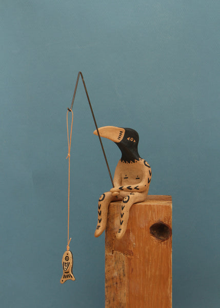 EL CUERVO PESCADOR (The Fisher Crow) by artist Perro y Arena