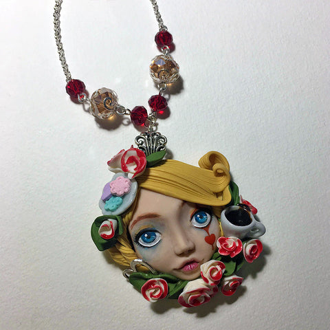 Alice in Wonderland Necklace by artist Kamenthya