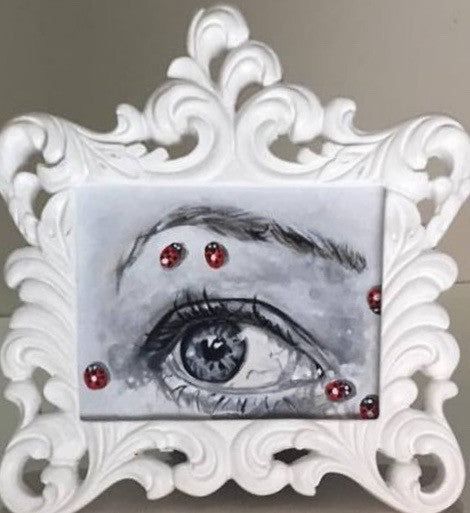 Ladybug Lovers Eye 1 by artist Cora Crimson
