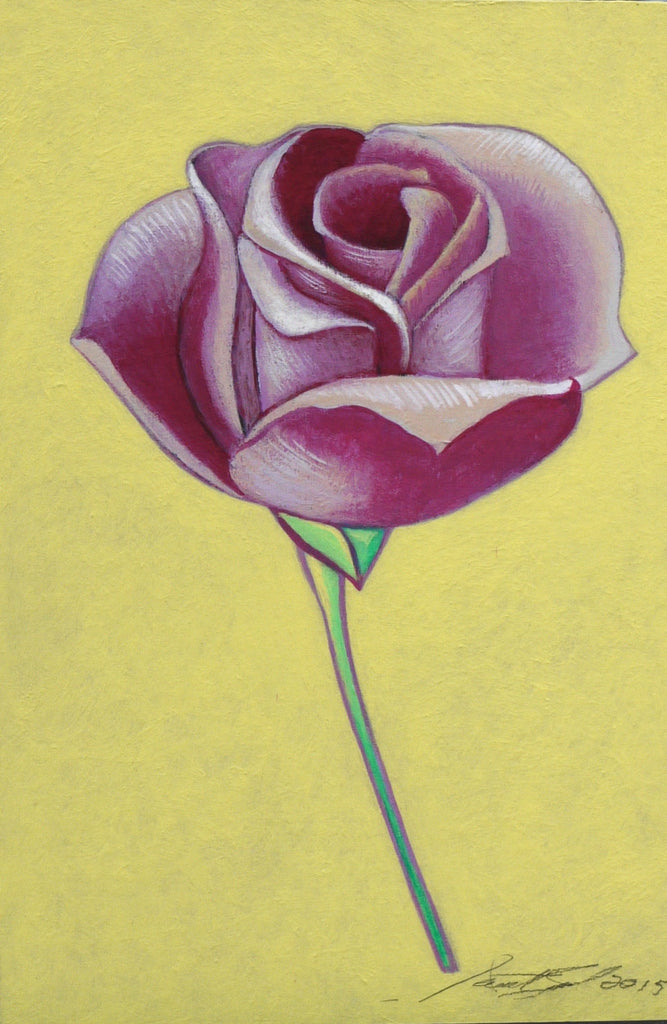 "La Rosa de Castilla" (Violeta) by artist Janet Olenik