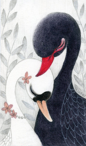 #105 LOS CISNES (The Swans) by artist Yishu Wang