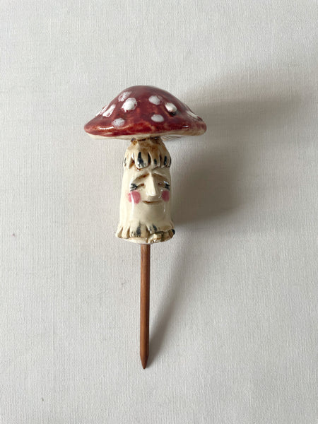 FLY AGARIC MUSHROOM PLANT-STAKE 1 by artist Milla Istomina