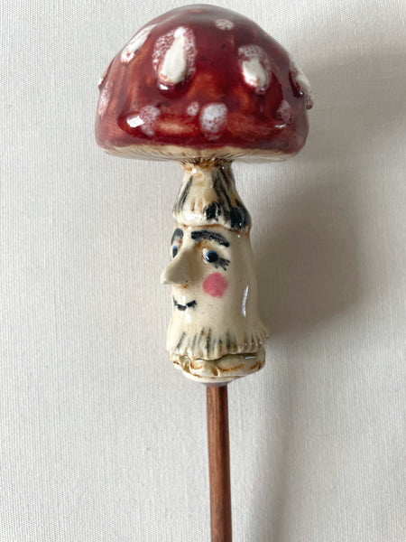 FLY AGARIC MUSHROOM PLANT-STAKE 2 by artist Milla Istomina