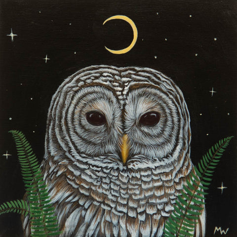 BARRED OWL by artist Michelle Waters