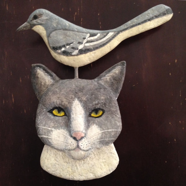 THIS FACE (Muru and the Mockingbird) by artist Ulla Anobile