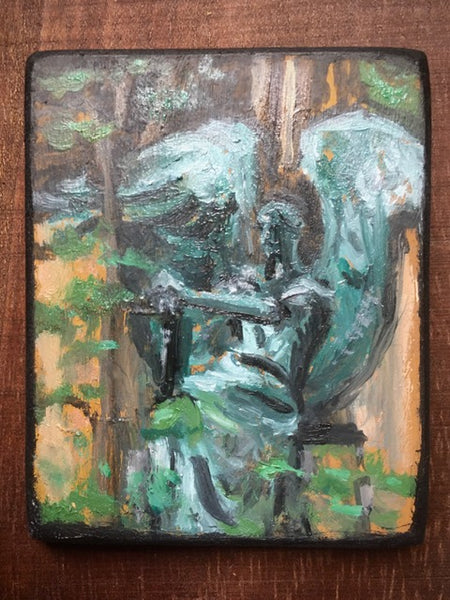 ANGEL DEATH VICTORIOUS (FROM LAKEVIEW CEMETERY) by artist Nancy Cintron