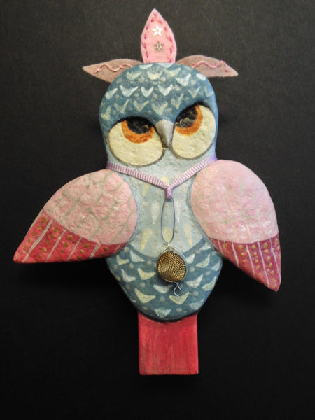 "Owl Hostess" by artist Ulla Anobile