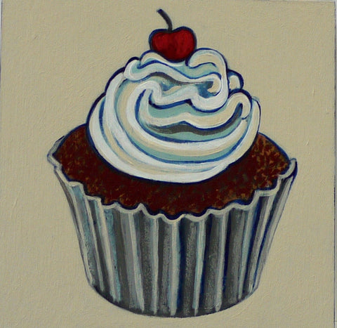 FOODS FOR PHINEUS, CUPCAKE by artist Janet Olenik