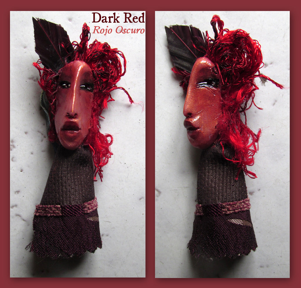 Dark Red Pendant by artist Patricia Krebs