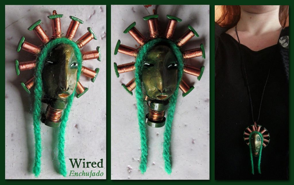 Wired Pendant by artist Patricia Krebs