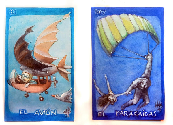 107 EL PARACAIDAS (The Parachute) by artist Patricia Krebs