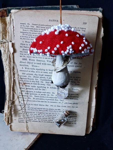 CRYSTAL AMANITA 1 by artist Alex Diaz (Rooted and Stitched)