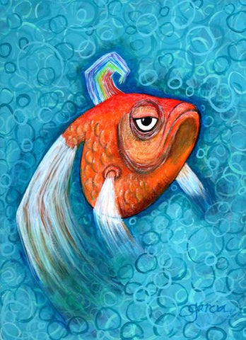 EL PESCADO (The Fish) AKA Proud Grumpy #50 by artist Rosie Garcia
