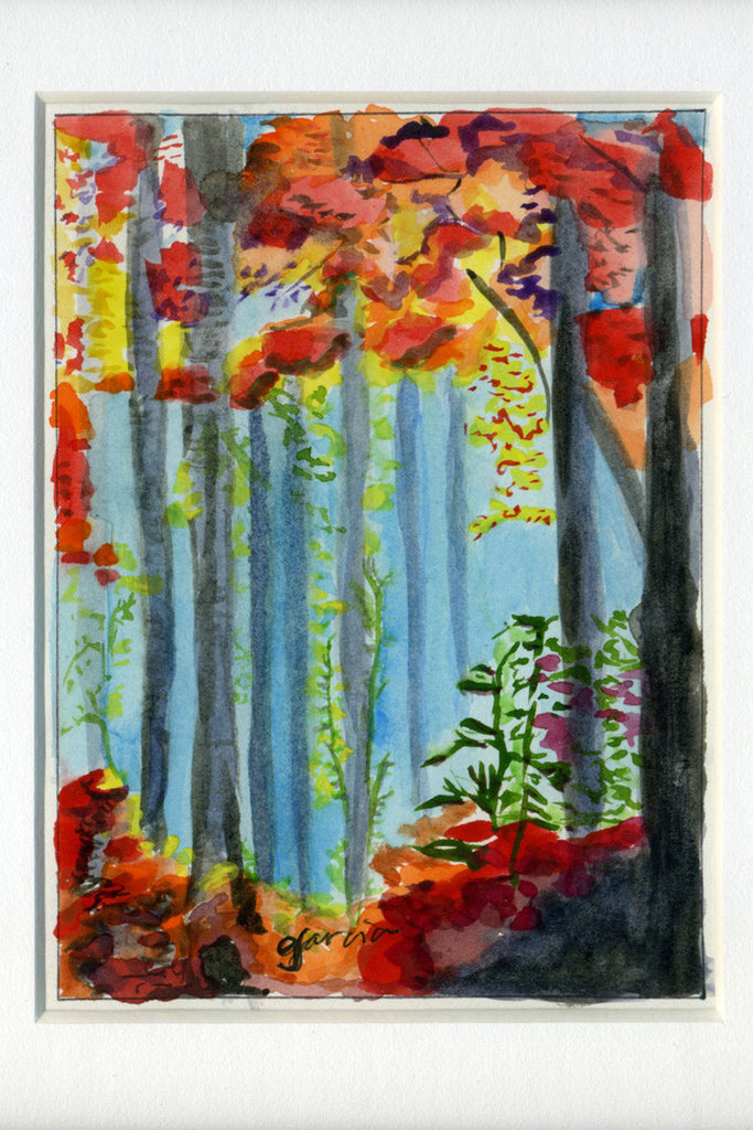 "Red Forest" by artist Rosie Garcia