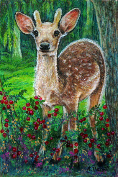 SIKA DEER by artist Annette Hassell