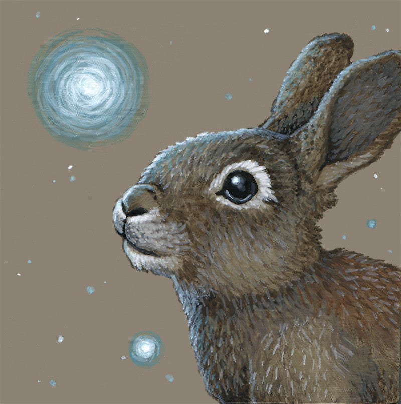 Spirit Rabbit by artist Lena Sayadian