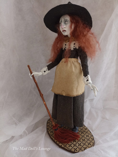 THE TIRED WITCH by artist Simona Mereu (The Mad Doll's Lounge)