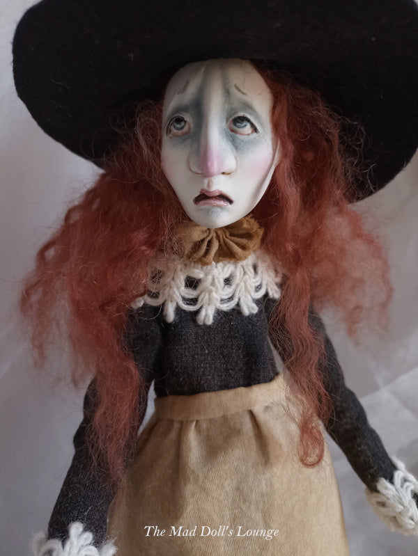 THE TIRED WITCH by artist Simona Mereu (The Mad Doll's Lounge