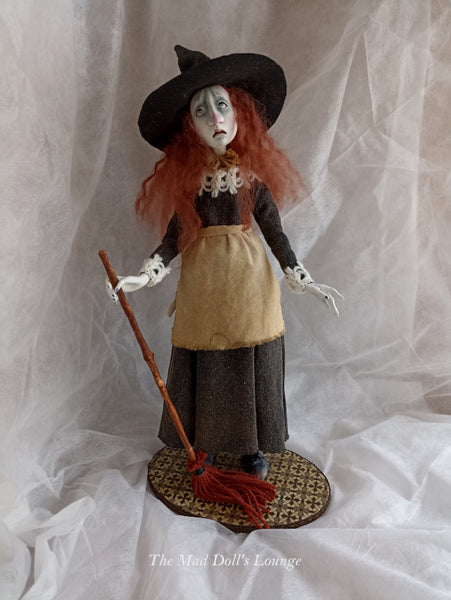 THE TIRED WITCH by artist Simona Mereu (The Mad Doll's Lounge)