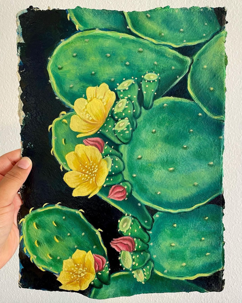 39 EL NOPAL (The Prickly-Pear Cactus) / Nopalitos by artist Josie Del Castillo