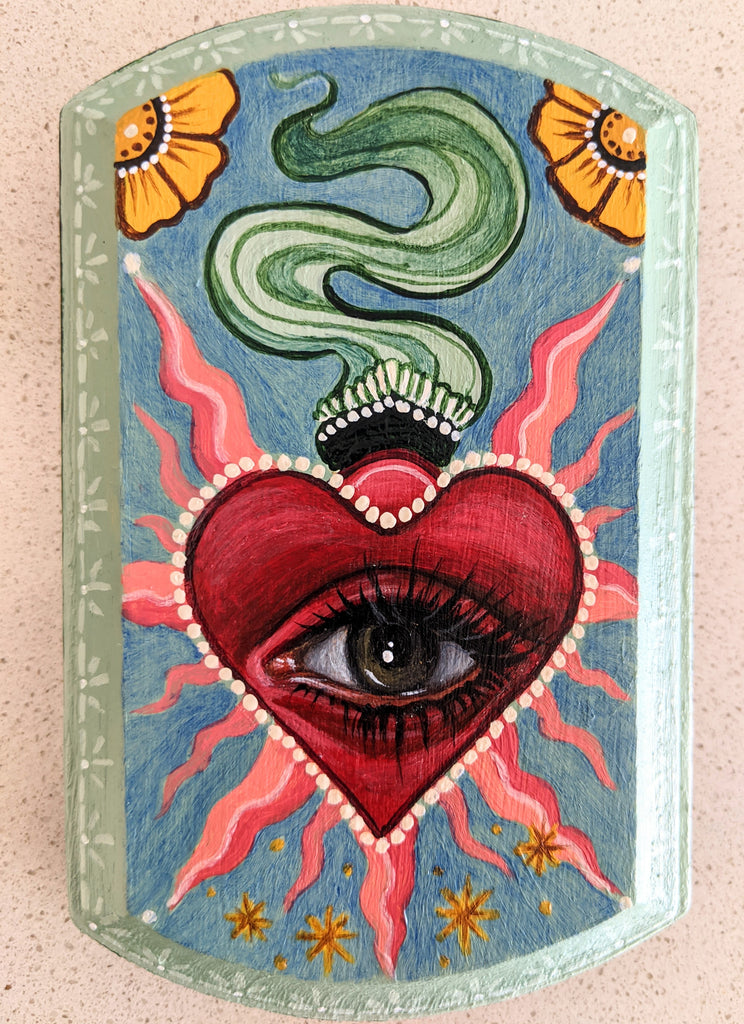 Corazón sagrado by artist Abby Aceves