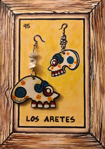 LOS ARETES (The Earrings) #95 by artist Gabriela Zapata