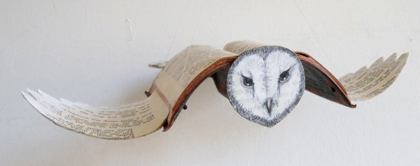 BEATRICE (barn owl) by artist Valerie Savarie