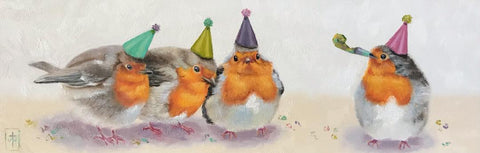 THE BIRD-DAY PARTY by artist Terri Woodward