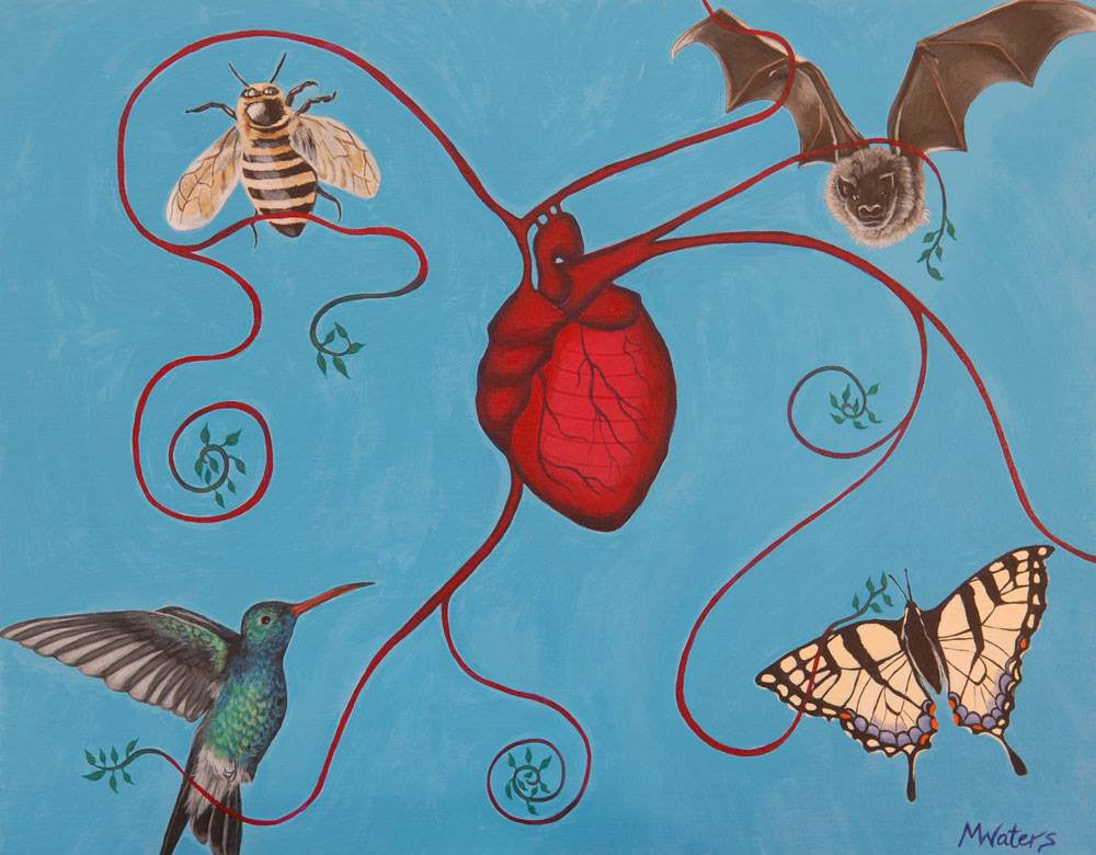 Blessed are the Pollinators by artist Michelle Waters