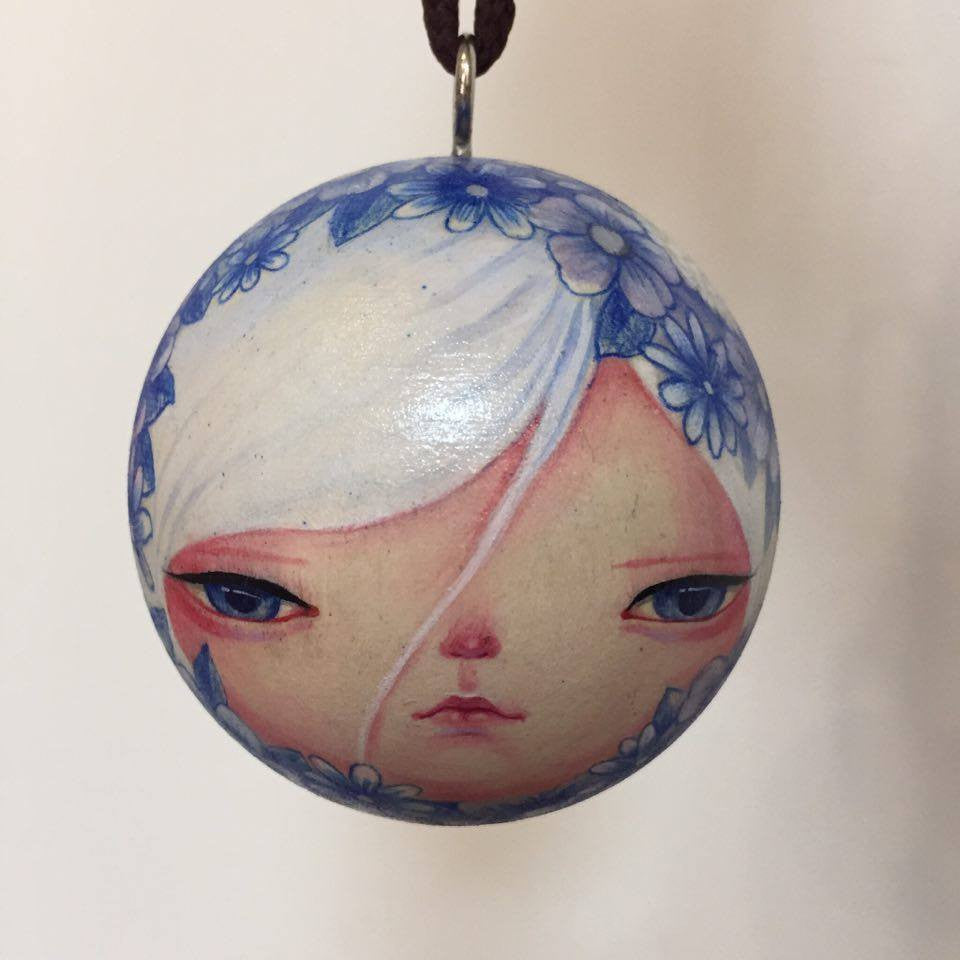 Aoi: Blue Ornament by artist Yishu Wang