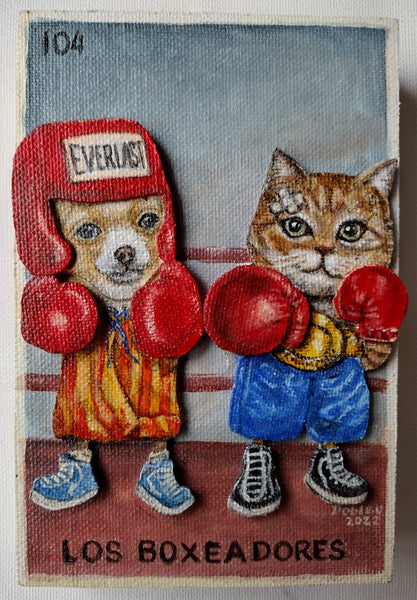 104 LOS BOXEADORES (The Boxers) by artist Wbaldo Muñoz