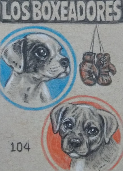 LOS BOXEADORES (The Boxers) #104 by artist Julie B