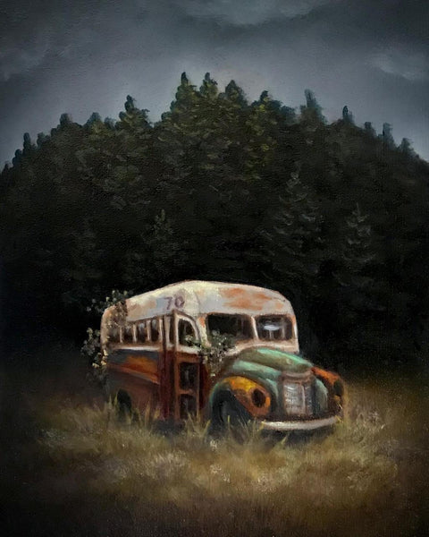 EL CAMION (The Bus) #70 / End of the Road by artist Terri Woodward