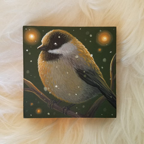 CHICKADEE by artist Lena Sayadian